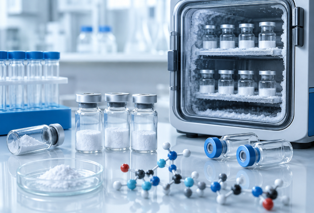 Understanding Peptide Stability: A Guide to Lyophilization and Storage in Laboratory Settings